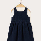 Corduroy Pinafore - Navy