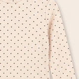 Printed fashion shirt-mock neck - brown