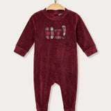 Babygro embroidered - Beige