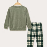Plaid pajamas - green