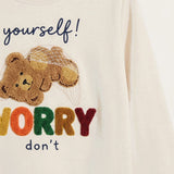 Teddy Bear Sling Sweatshirt - Beige