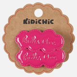 Pair of Cloud Brooches - Fuchsia