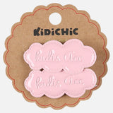 Pair of Cloud Brooches - Pink