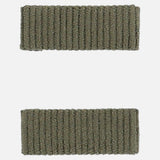 Mini fabric brooch - green