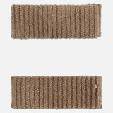 Mini fabric brooch - brown