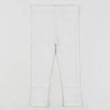 Long tights in a denim look - white