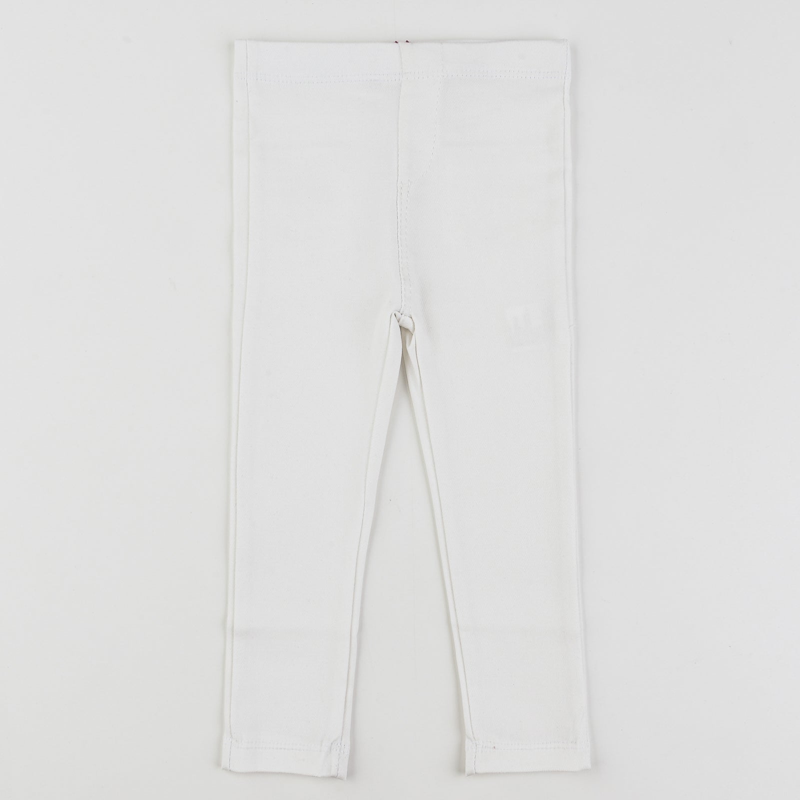Long tights in a denim look - white