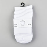 Trio of white socks - white