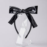 Soft Leather Bow Tie - Black