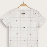 Checkered print shirt - Navy