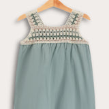 Crochet Overalls/Sarafan - Navy