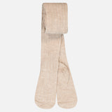 Girls' Cotton Rivet Tights - Beige