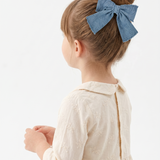 Denim bow tie - denim blue