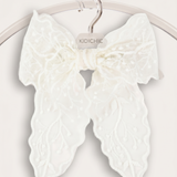 Butterfly Bow Tie Pin - Beige