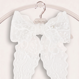 Butterfly Bow Tie Pin - White