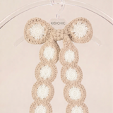 Tint crochet bow tie - beige