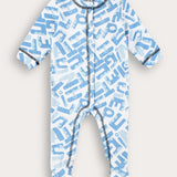 Babygro Pajamas Rib - Light Blue