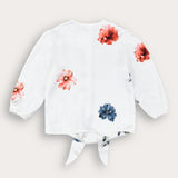 Floral print shirt - blue