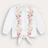Floral print shirt - white