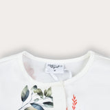 Floral print shirt - blue