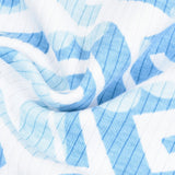Pajama set with print - light blue