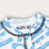 Babygro Pajamas Rib - Light Blue