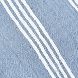 Striped overalls with embroidery - blue