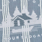 Striped shirt with embroidery - blue