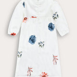 Floral print dress - blue