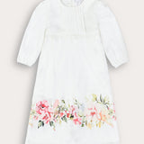 Floral print dress - white