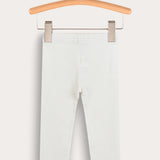 Rib Basic Long Tights - Beige