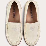 Boat shoes with embroidery - beige