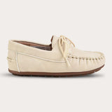 Moccasin with lace - beige