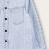Button-down denim shirt - light blue