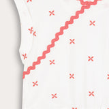 Embroidered Wrap Top - Pink