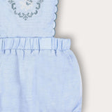 Shabbat overalls with embroidery - Blue Sky
