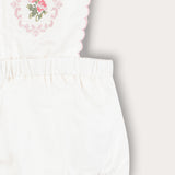 Shabbat overalls with embroidery - beige