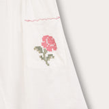 Shabbat skirt with globe embroidery - beige