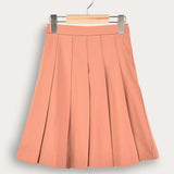 Smooth pleated skirt - pink
