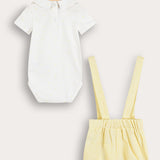 Baby pants and bodysuit set - yellow