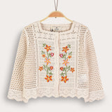 Crochet cardigan - natural