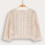 Crochet cardigan - natural