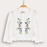 Crochet cardigan - beige