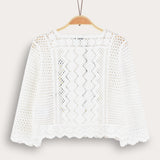 Crochet cardigan - beige