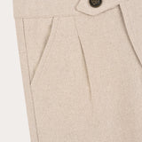 Linen Bermuda Shorts - Beige