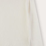 Knitted turtleneck shirt - cream