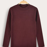 Knitted Half-Golf - Red