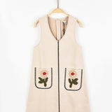 Sarafan dress with pockets - Stone