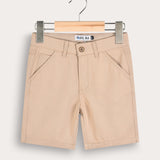 Short drill pants - beige