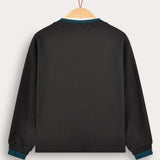Girls' Shirt with Two Rib Layers - GRAY